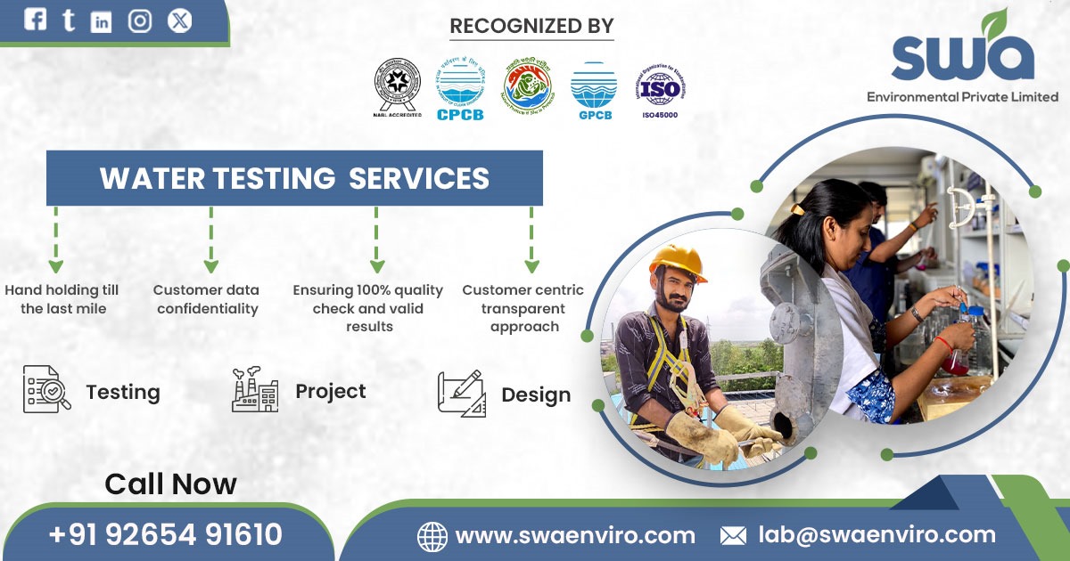 Water Testing Services SWA Environmental Consultants & Engineers
