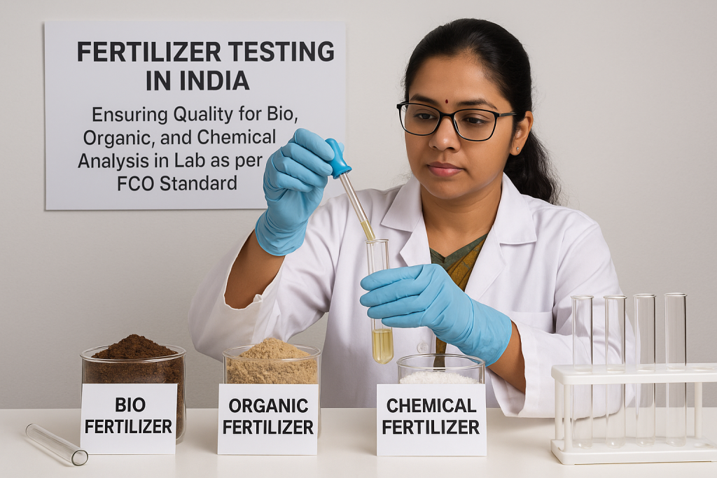 Fertilizer Testing in India: Ensuring Quality for Bio, Organic, and Chemical Fertilizers Under FCO Guidelines