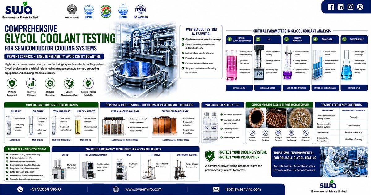 Comprehensive Glycol Coolant Testing for Semiconductor Cooling Systems